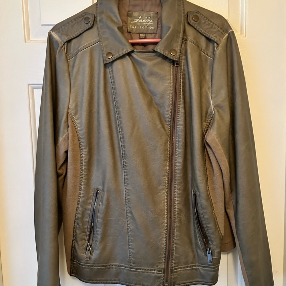 Sebby Faux Leather Moto Jacket